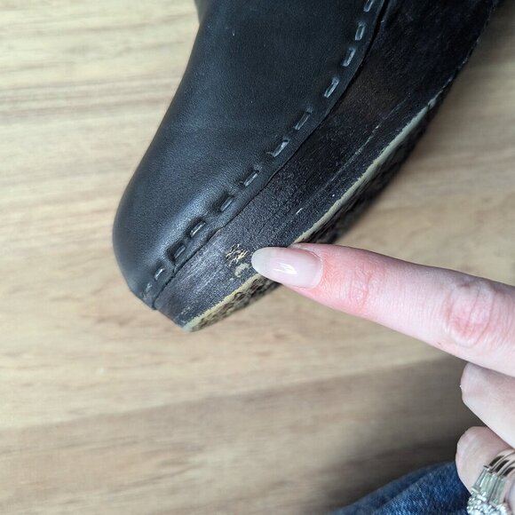 No. 6 Store Leather Clog Boots | Handmade Classic | Black - Picture 10 of 13